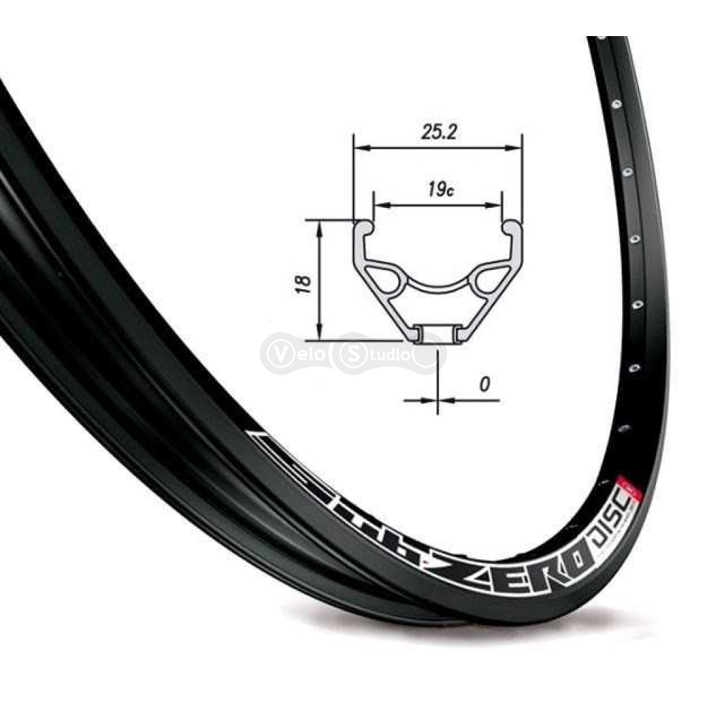 Обод Mach1 SUB-ZERO DISC 26 дюймов 32 спицы AV черный