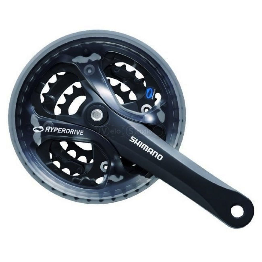 Шатуны Shimano FC-M361 175 мм, 42X32X22 черные