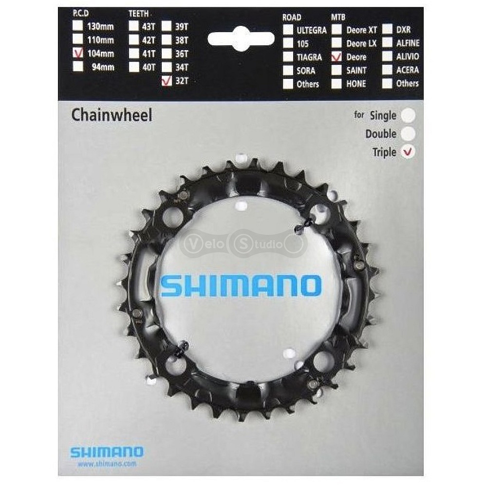 Зірка шатунів Shimano Alivio FC-M480 32 зуб., 8-9 швидкостей