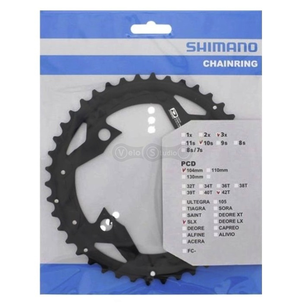 Зірка шатунів Shimano SLX FC-M670 42 зуб., 10 швидкостей