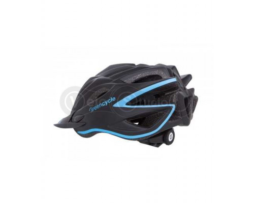 Шлем Green Cycle New Rock черно-голубой матовый