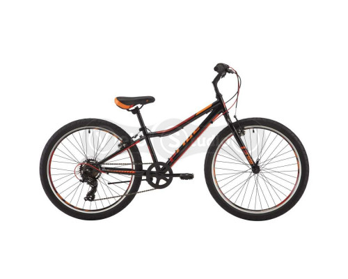 Велосипед 24 Pride Brave 7 черный/оранжевый/красный