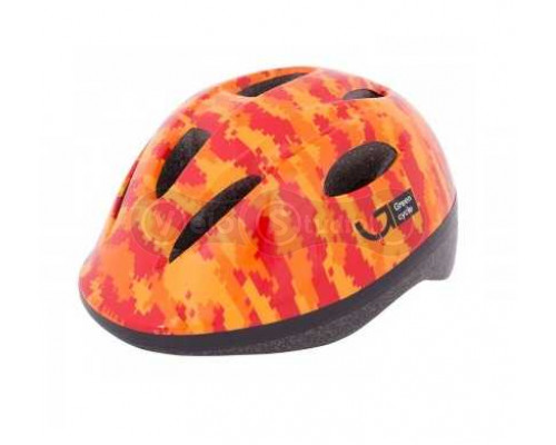 Шлем детский Green Cycle Pixel оранжевый-красный