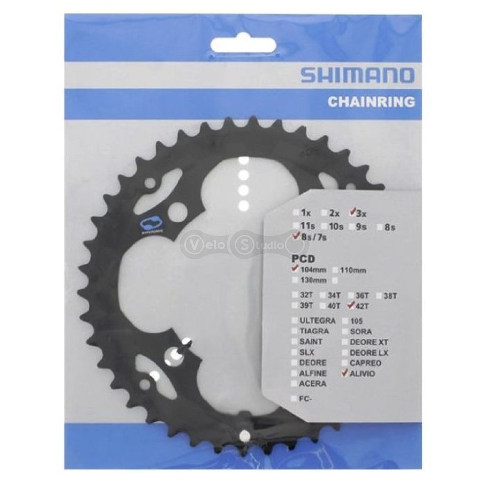 Звезда шатунов Shimano FC-M415 42 ЗУБ., 8 скоростей