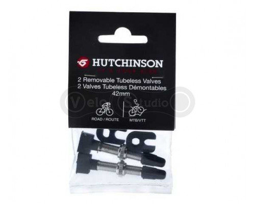 Бескамерный ниппель Hutchinson 42 мм 2 штуки с ключом