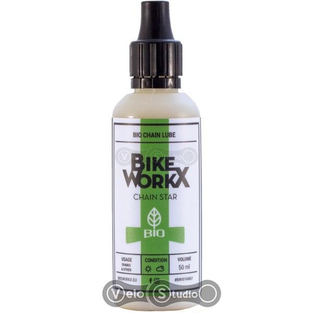 Смазка цепи BIKEWORKX Chain Star Bio 50 мл универсальная