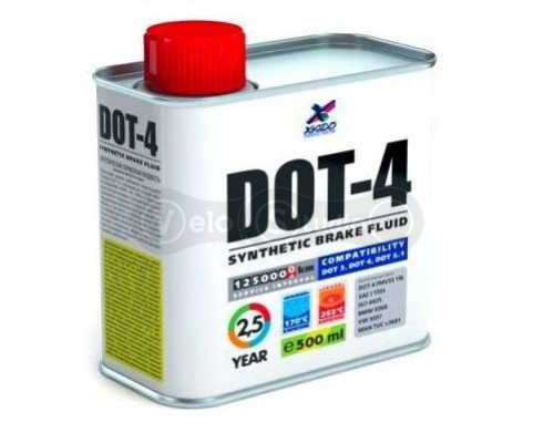Тормозная жидкость ХАДО DOT-4 синтетическая 500 мл