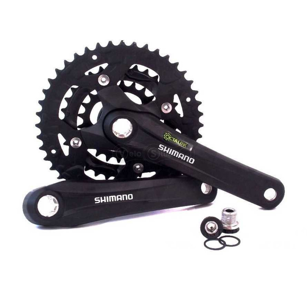 Шатуны Shimano FC-T4010 Alivio, OCTALINK 175 мм, 44x32x22, черные
