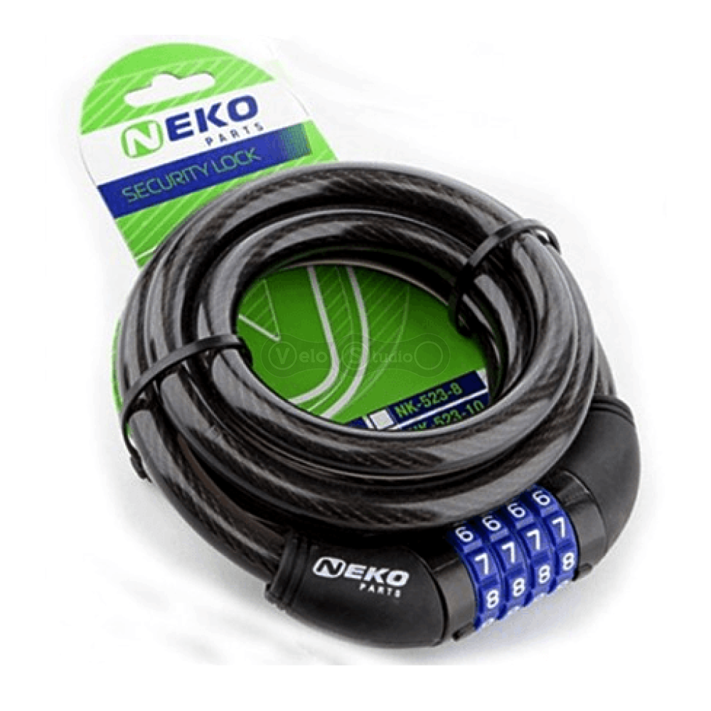 Замок кодовый NEKO-523-12 спираль 12x1800 мм