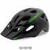 Вело шлем Giro Tremor чёрный матовый с зелёным
