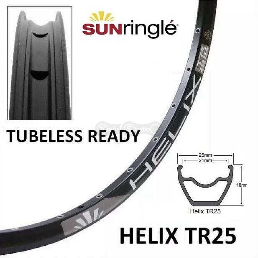 Обод Sun Ringle Helix TR 25 27,5 дюймов 32 спицы