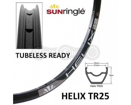 Обод Sun Ringle Helix TR 25 27,5 дюймов 32 спицы