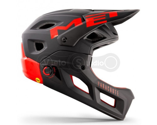 Вело шлем MET Parachute Black Red M (54-58 см)