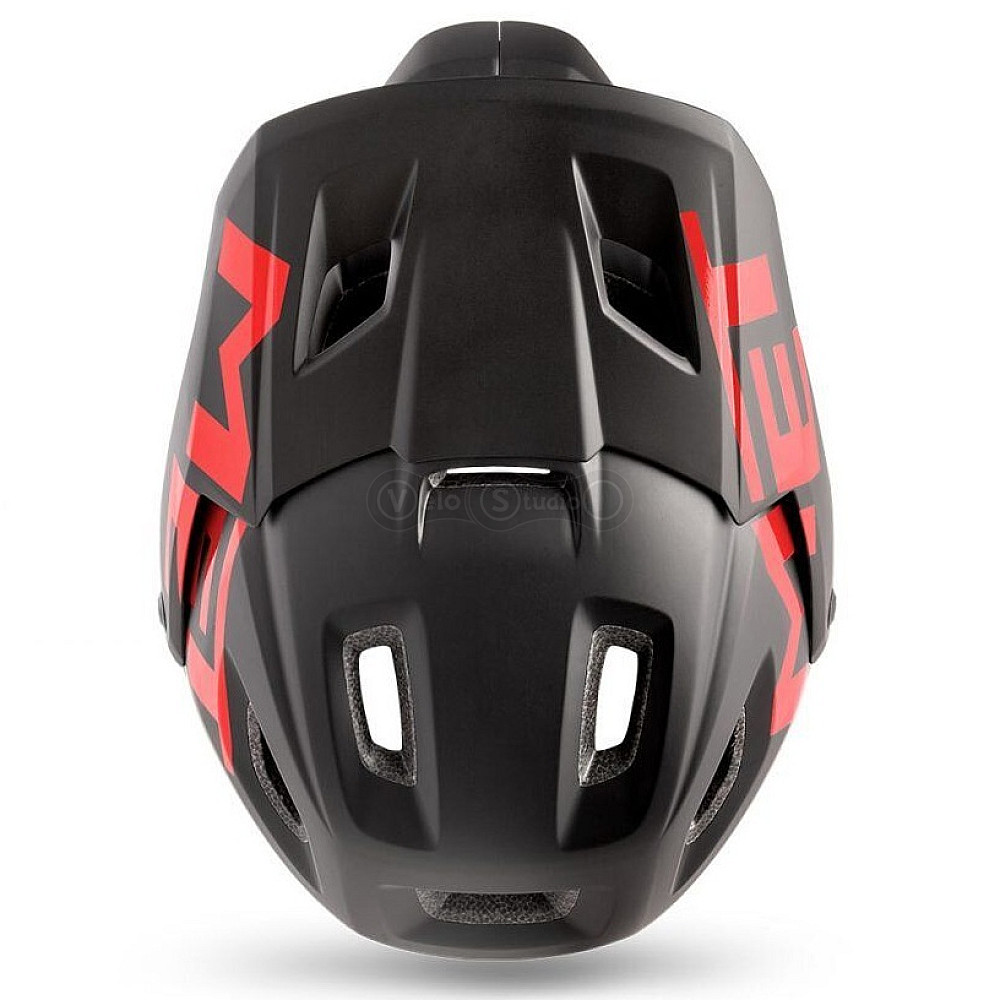 Вело шолом MET Parachute Black Red M (54-58 см)