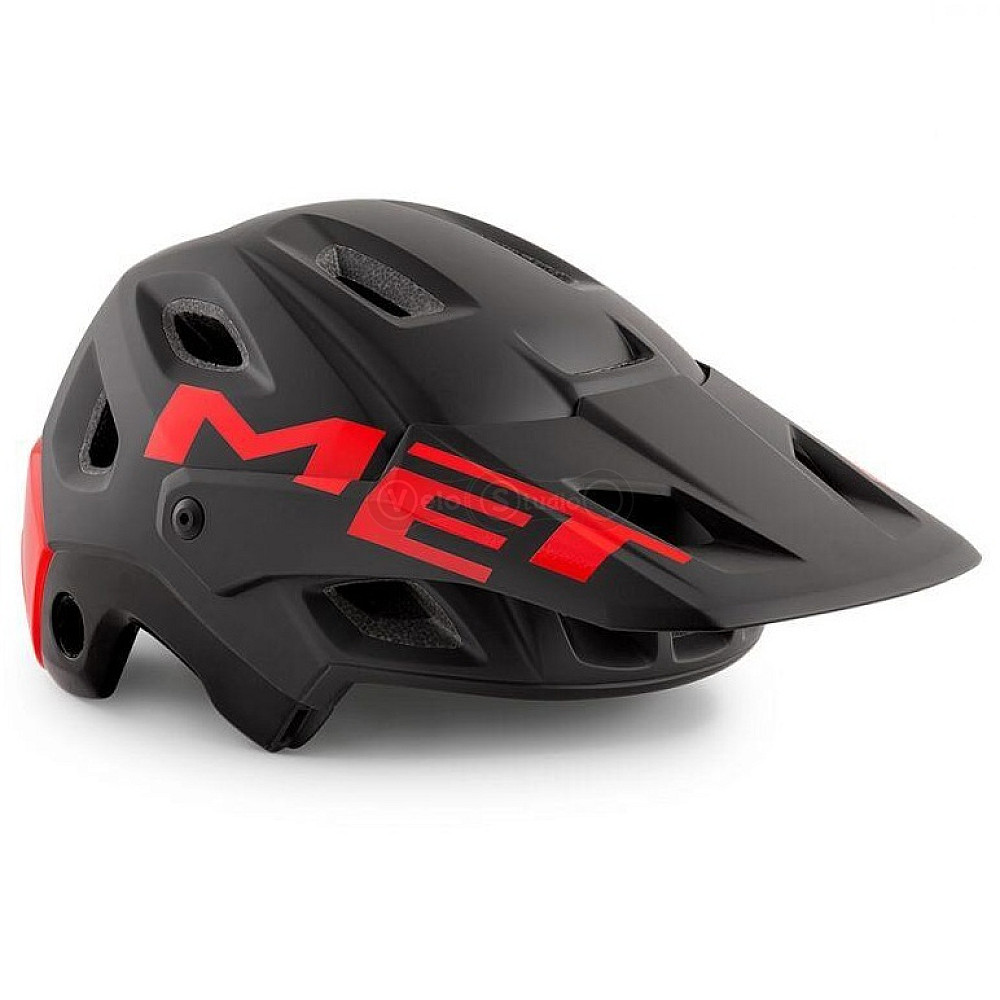 Вело шолом MET Parachute Black Red M (54-58 см)
