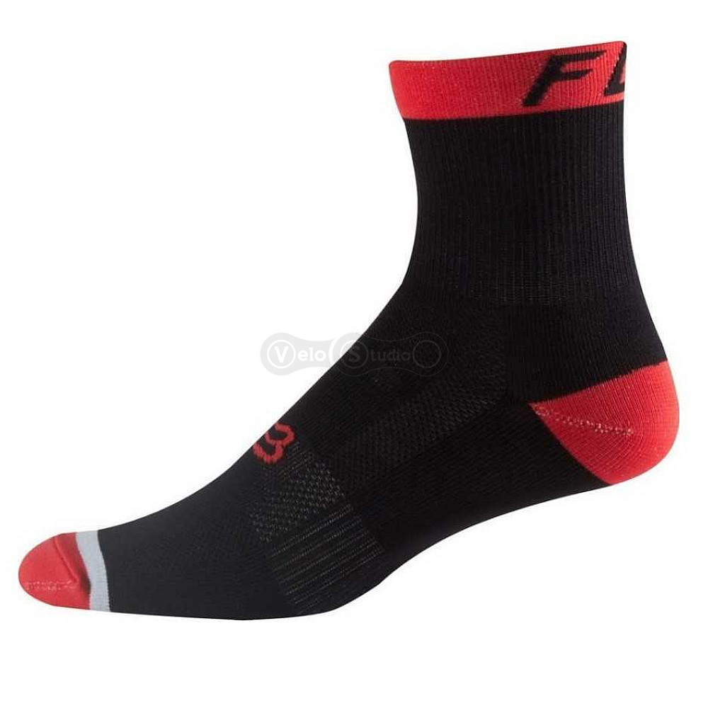 Вело носки FOX 6 TRAIL чёрные с красным S/M ( 38-42 размер)