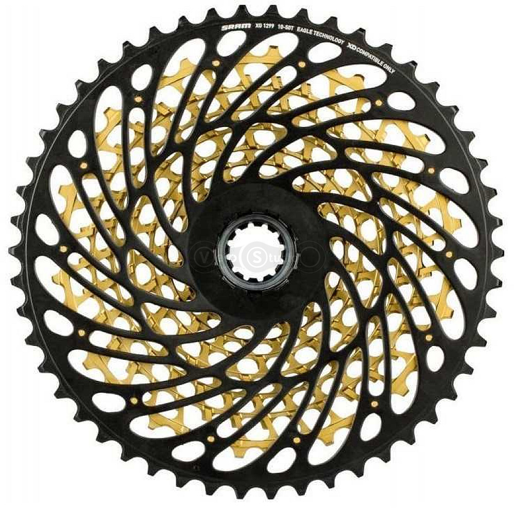 Кассета SRAM XX1 Eagle XG-1299 Gold 12 скоростей 10-52T