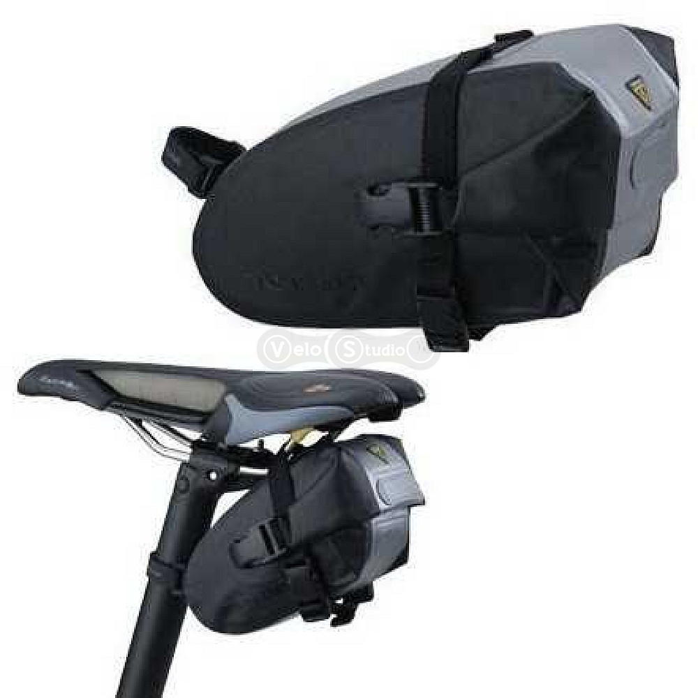 Сумка під сідло Topeak Wedge DryBag Small чорно-сіра
