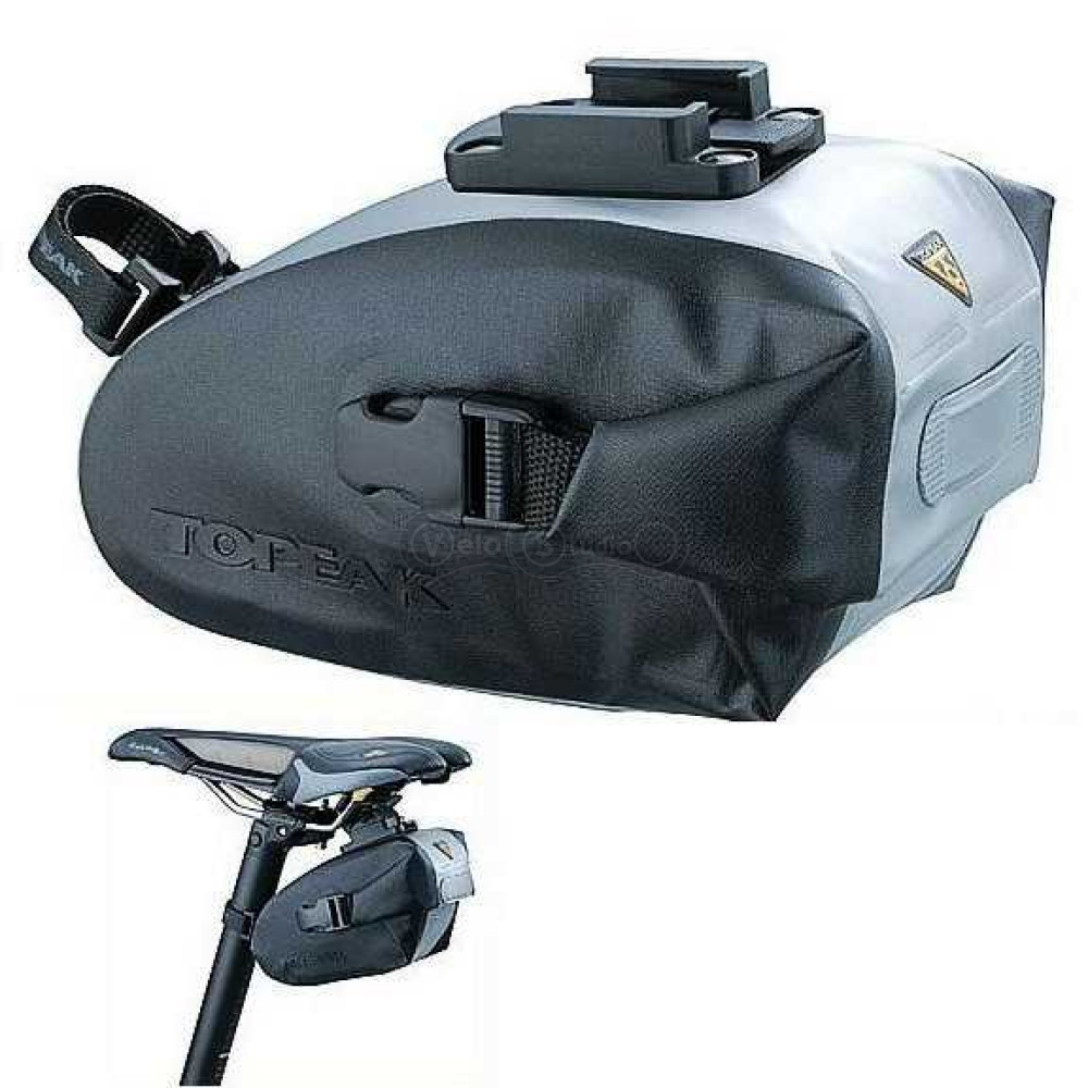 Сумка под седло Topeak Wedge DryBag Small крепление QuickClick чёрно-серая