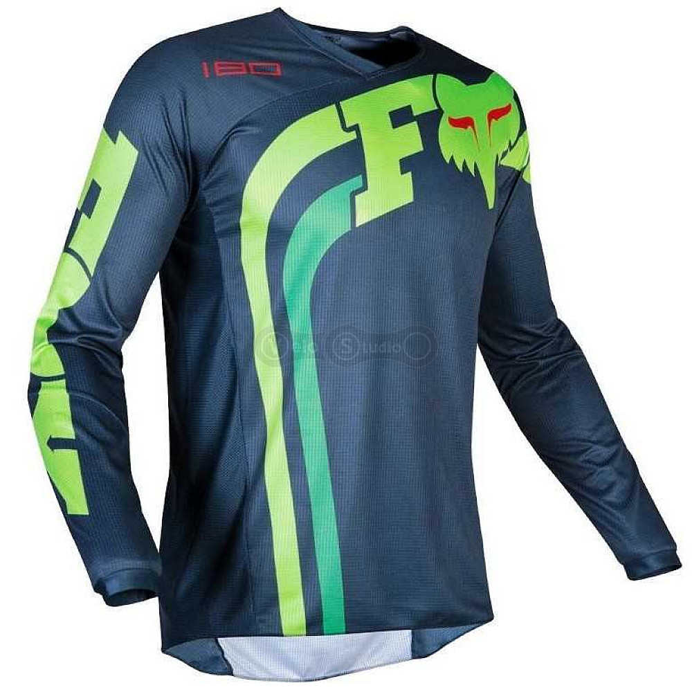 Джерси FOX 180 Cota Jersey серо-зелёная