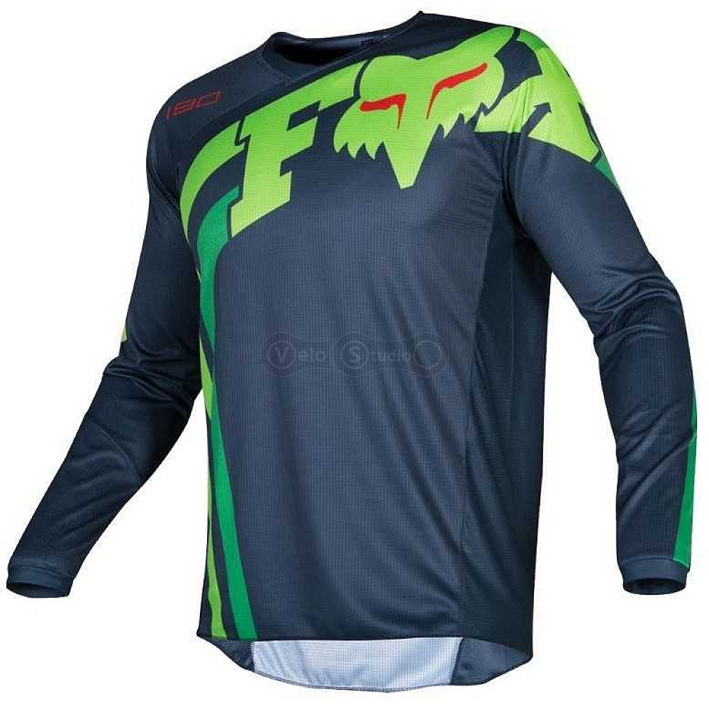 Джерси FOX 180 Cota Jersey серо-зелёная