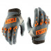 Перчатки Ride 100% AIRMATIC Glove серо-оранжевые