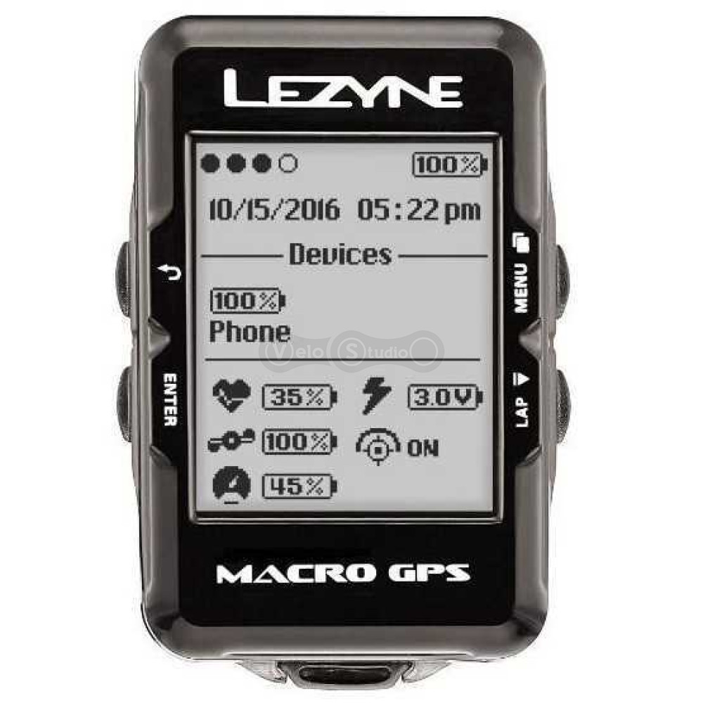 GPS комп'ютер Lezyne Macro Black