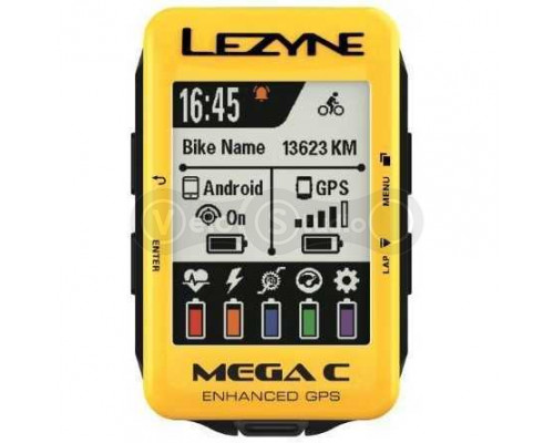 GPS компьютер Lezyne Mega C Limited Yellow Edition