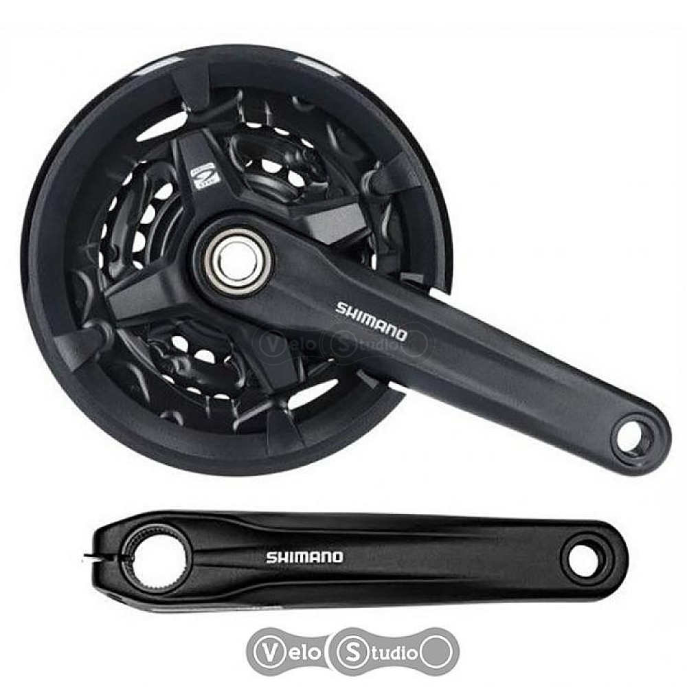 Шатуны Shimano FC-MT210-3 Hollowtech II 175 мм 40x30x22 + защита