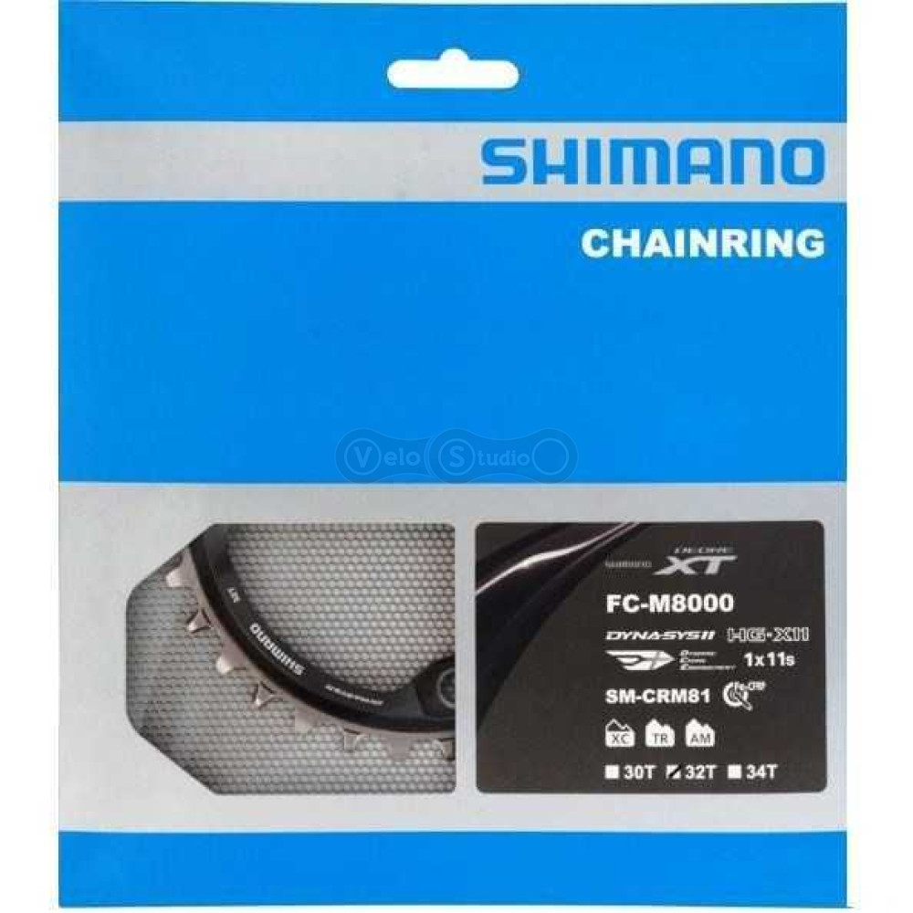 Звезда шатунов Shimano FC-M8000-1 XT 32 зуба 11 скоростей