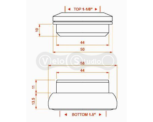 Рулевой набор FireEye IRIS-B415 44/44 мм