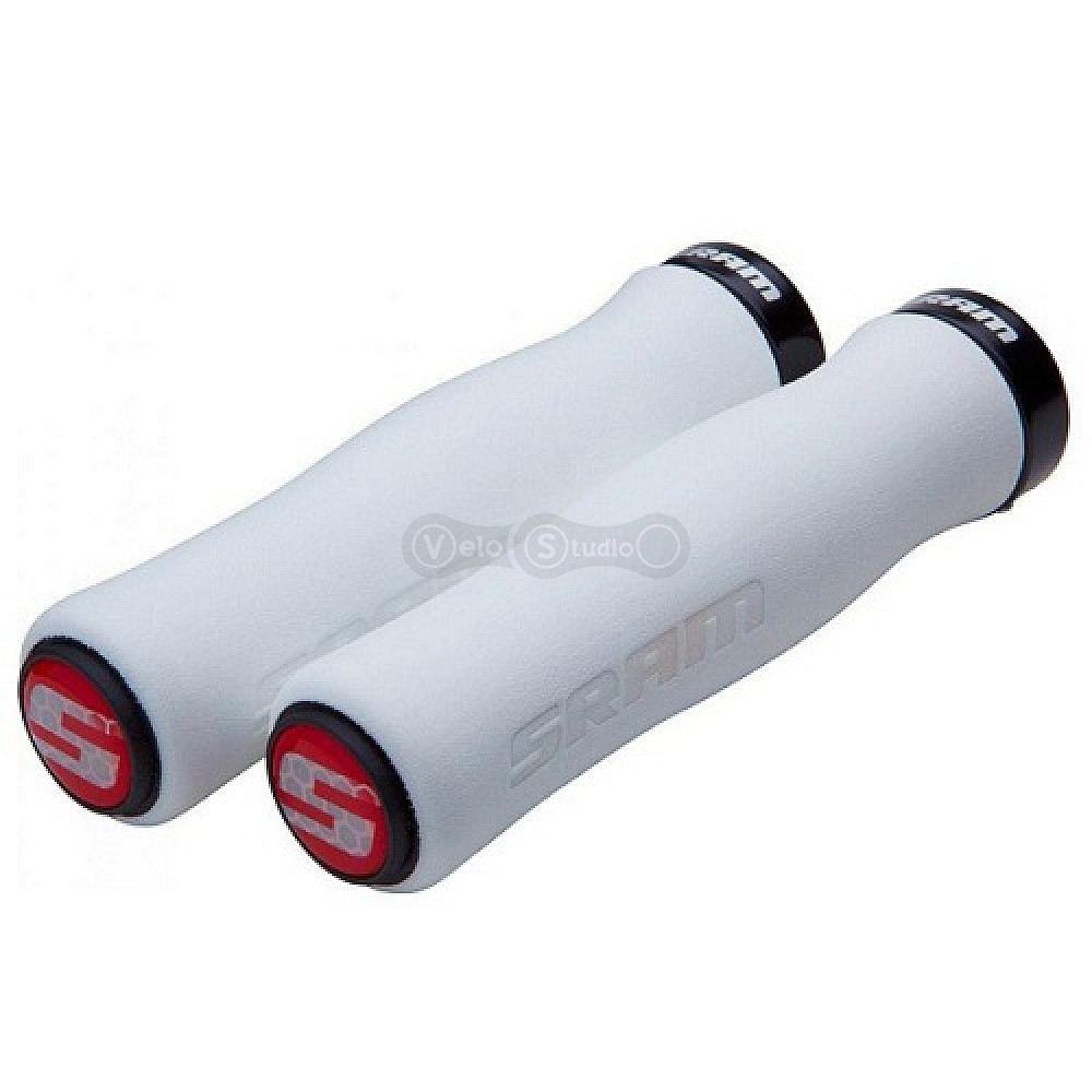 Грипсы SRAM LOCKING Contour Foam белые с чёрным замком