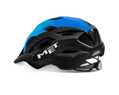 Вело шолом MET Crossover Black Cyan M (52-59 см)