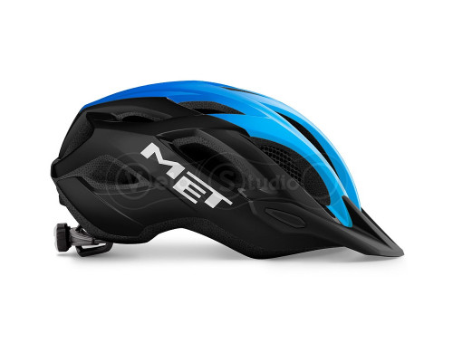 Вело шолом MET Crossover Black Cyan M (52-59 см)