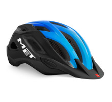 Вело шолом MET Crossover Black Cyan M (52-59 см)