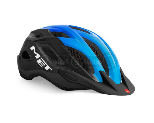 Вело шолом MET Crossover Black Cyan M (52-59 см)