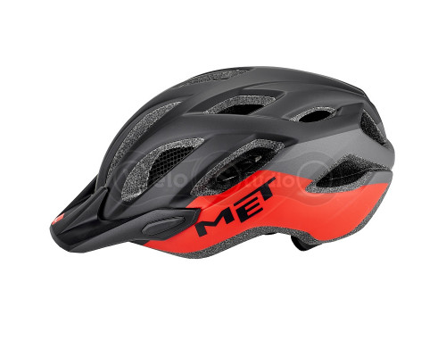 Вело шлем MET Crossover Black Red M (52-59 см)