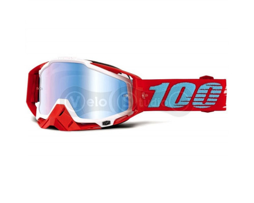 Очки-маска Ride 100% RACECRAFT Goggle Kepler - Mirror Blue Lens