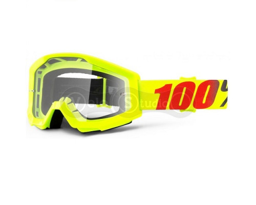 Очки-маска Ride 100% STRATA Goggle Mercury - Clear Lens