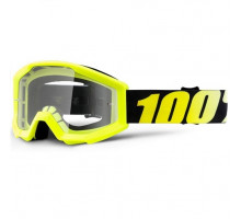 Очки-маска Ride 100% STRATA Goggle Neon Yellow - Clear Lens