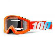Очки-маска Ride 100% STRATA Goggle Orange - Clear Lens