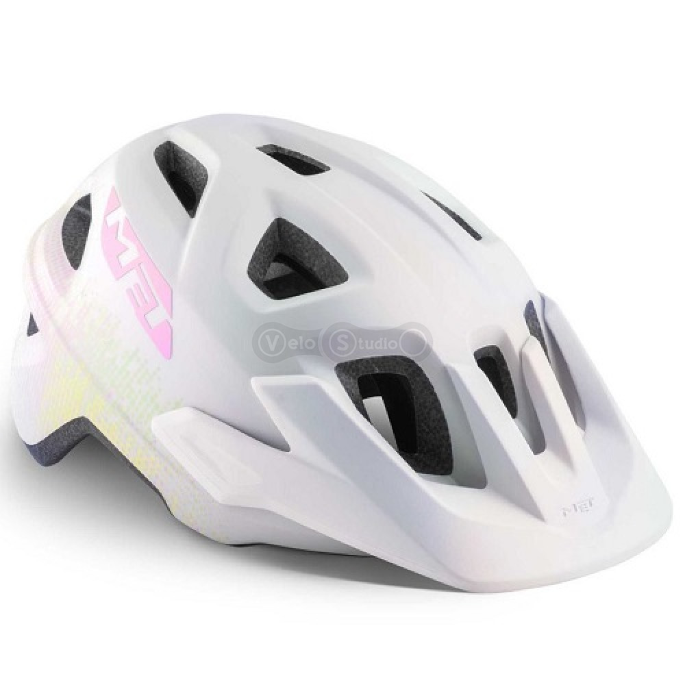 Вело шолом MET Eldar Iridescent White Texture Matt (52-57 см)