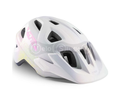 Вело шолом MET Eldar Iridescent White Texture Matt (52-57 см)