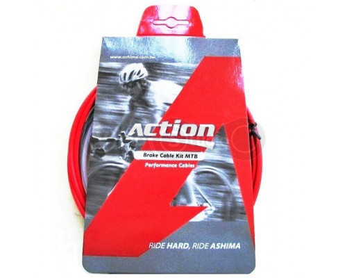 Набор для тормоза Ashima Action MTB красный
