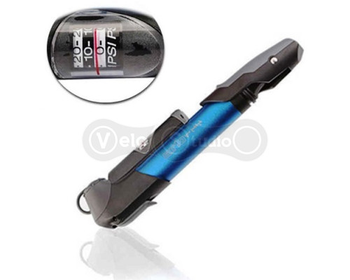 Насос Giyo GP-961A алюмінієвий синій з манометром