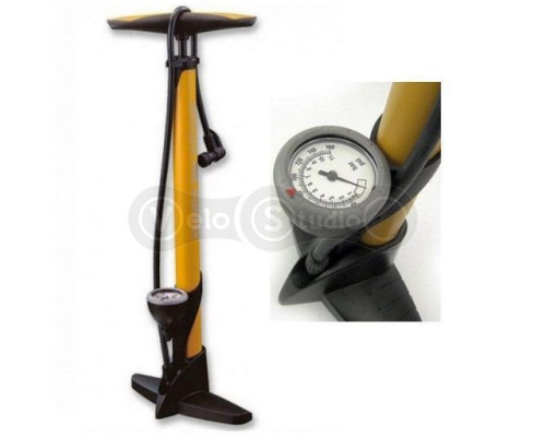 Підлоговий насос Giyo GF-33PY сталевий з манометром