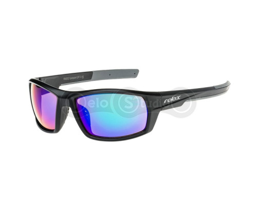 Очки Relax Sampson чёрные, 100% защита UV400, Чехия