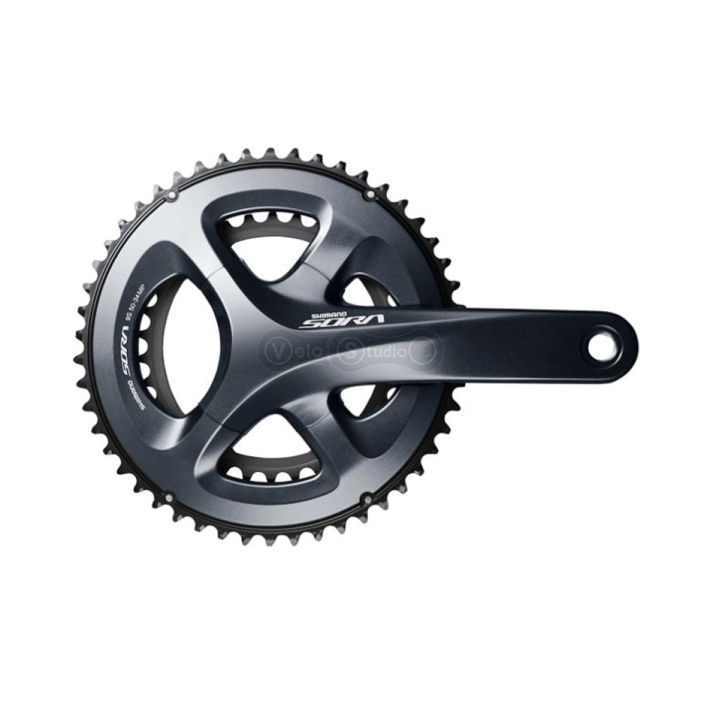 Шатуны Shimano FC-R3000 Sora 2x9 скоростей Hollowtech II 175 мм 50x34
