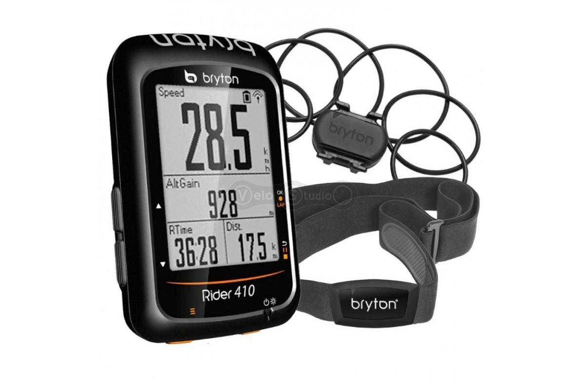 GPS велокомпьютер Bryton Rider 410 T 72+ функций, купить
