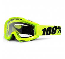 Очки-маска Ride 100% ACCURI Goggle Fluo Yellow - Clear Lens